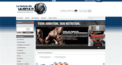 Desktop Screenshot of lafactoriadelmusculo.com